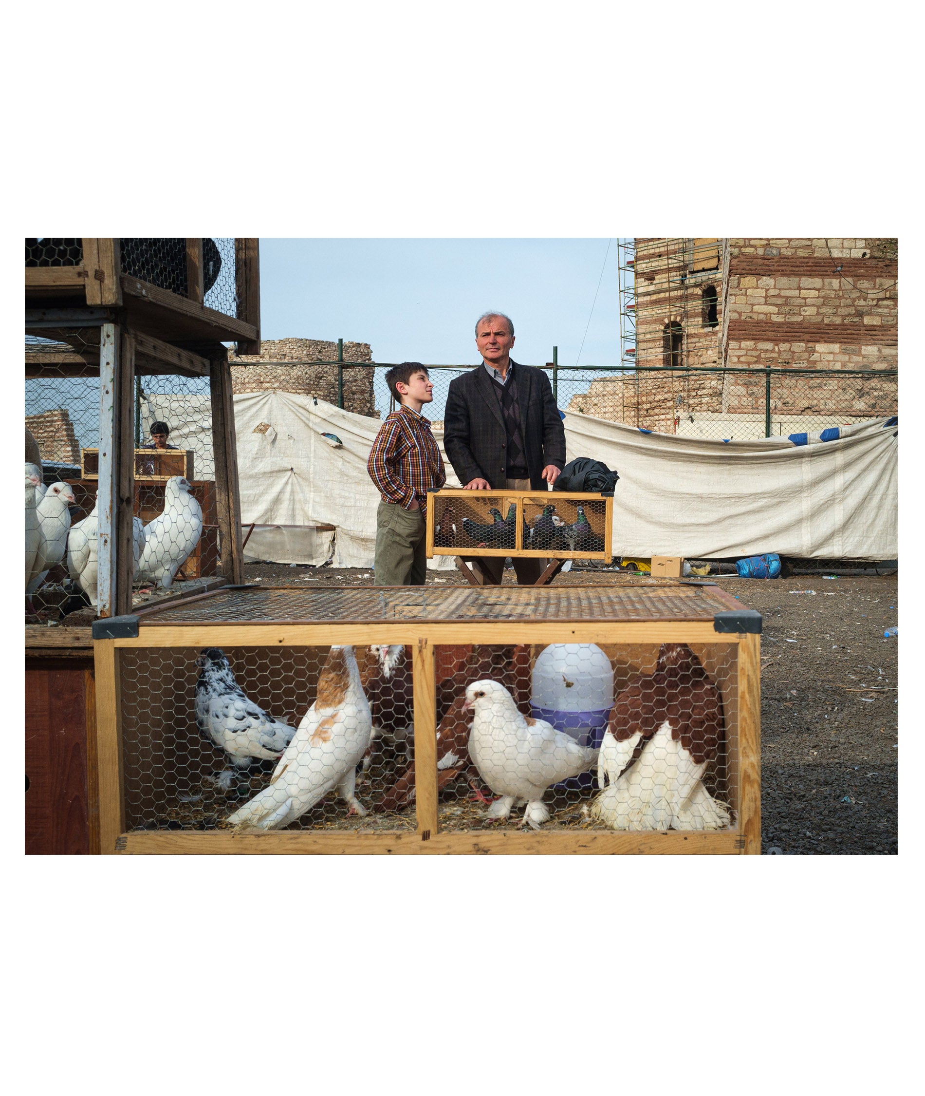 Father and Son, the Bird Market, Edirnekapı, 2014