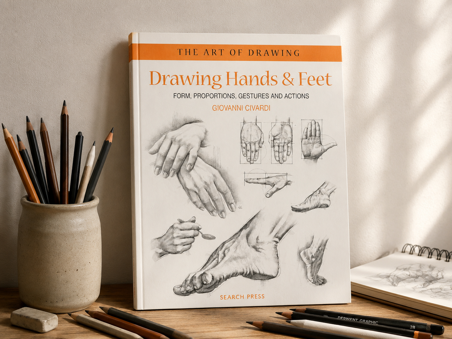 Drawing Hands & Feet: Form, Proportions, Gestures and Actions